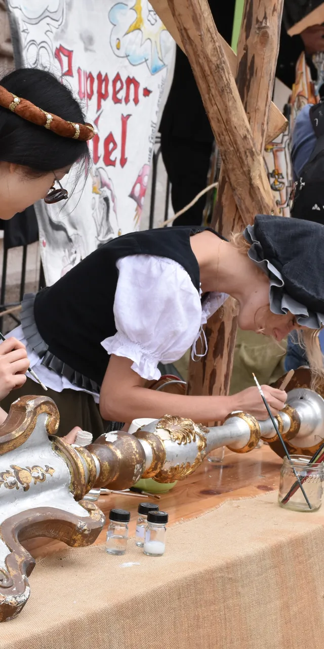 Handwerker beim Mittelalterfest