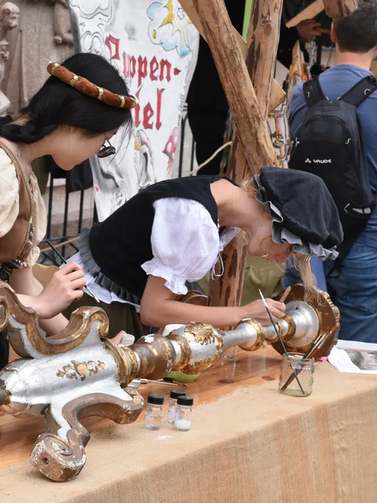 Handwerker beim Mittelalterfest