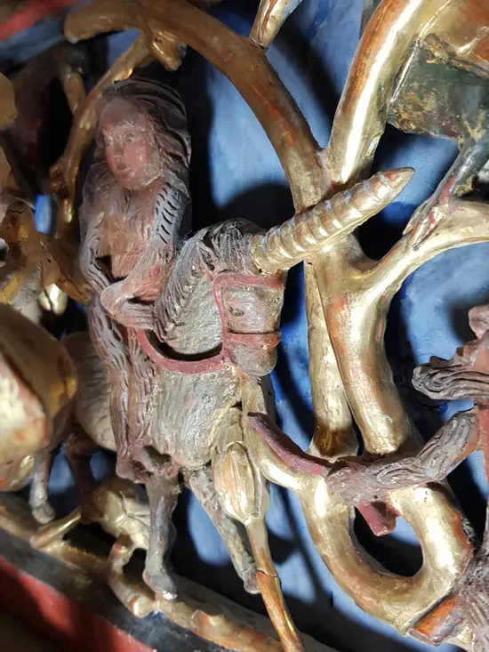 Abbildung Einhorn in Goldener Stube