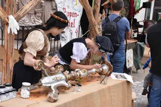 Handwerker beim Mittelalterfest