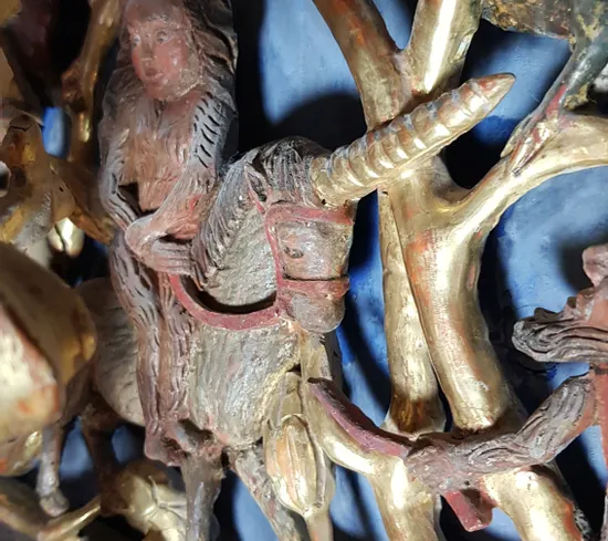 Abbildung Einhorn in Goldener Stube